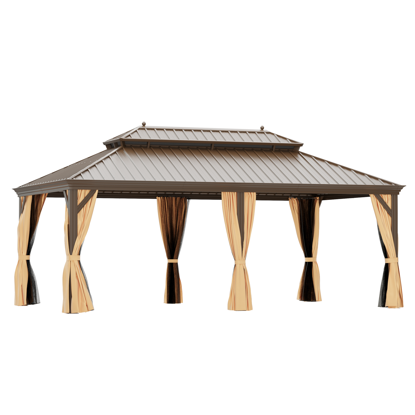 GAZEBEST 12'x20' Hardtop Gazebo Accessories for John