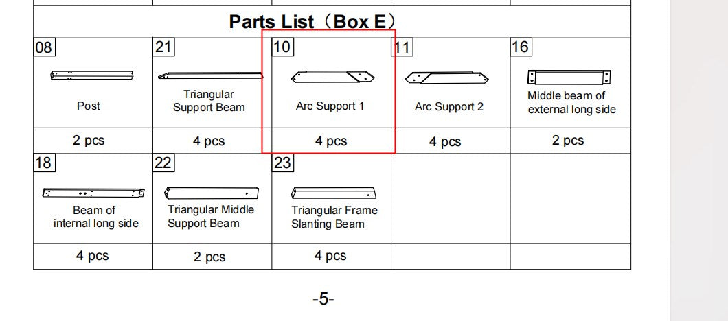 SHENZHEN-A35-WG1315-Replacement Parts（Model #10）