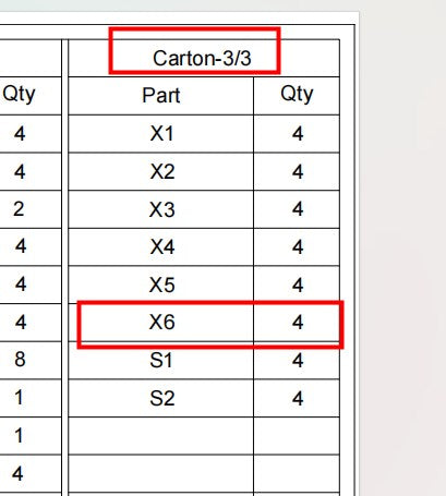 SHENZHEN-C43-Replacement Parts(Model #X6)