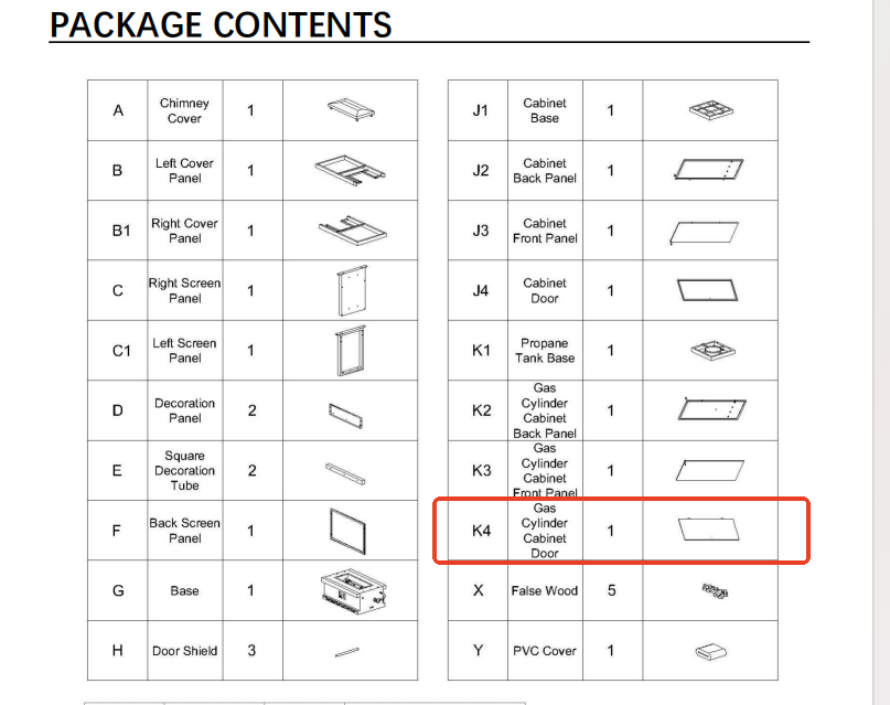 SHENZHEN-MT-BGE-SGF-Replacement Parts（Model #K4）