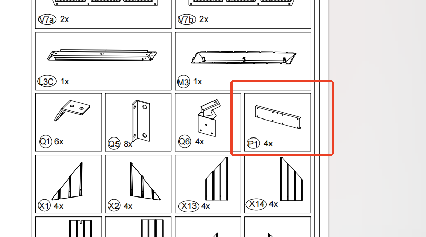 SHENZHEN-C40-Replacement Parts（Model #P1)